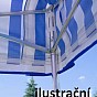TRADGARD Zahradní párty stan PROFI STEEL 3 x 6 m, fialový