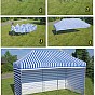TRADGARD Zahradní párty stan PROFI STEEL 3 x 6, hnědý