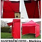 TRADGARD Zahradní párty stan PROFI STEEL 3 x 3 m, žlutý/bílý
