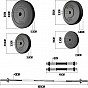 PHYSIONIC Vzpěračský set se závažím, hvězdicové zámky, 58 kg