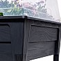 NIAGARA vyvýšený plastový květináč, grafit