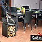 CATARRA Ohniště CUBE s mřížkou, 74 cm
