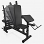 Gorilla Sports Sada posilovací lavice + nakládací set, černá