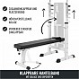 Gorilla Sports Posilovací lavice II + nakládací set 100 kg