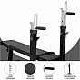 Gorilla Sports Posilovací lavice II + nakládací set 100 kg