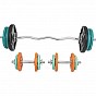 Gorilla Sports Set nakládacích tyčí + závaží, 70 kg