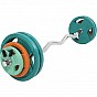 Gorilla Sports Set nakládací tyče a závaží, pružinové, 35 kg