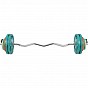 Gorilla Sports Set nakládací tyče a závaží, pružinové, 35 kg