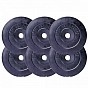 Gorilla Sports Set nakládací tyče a závaží, plast, 38 kg