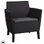 Zahradní polyratanový set SALEMO 3 seater, grafit