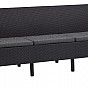 Zahradní polyratanový set SALEMO 3 seater, grafit