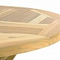 DIVERO zahradní stůl z teakového dřeva - 80 cm