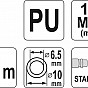 Hadice vzduchová spirální PU 6,5x10mm, 10m
