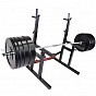 Gorilla Sports Profesionální stojan + nakládací set 170 kg
