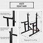 Gorilla Sports Profesionální stojan + nakládací set 170 kg