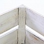 DIVERO Vintage bedna, bílá, 47 cm x 29,5 cm