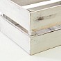 DIVERO Vintage bedna, bílá, 47 cm x 29,5 cm