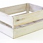 DIVERO Vintage bedna, bílá, 47 cm x 29,5 cm