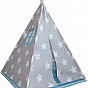 Dětský stan teepee bez příslušenství, modro/šedý