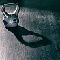 MOVIT Kettlebell činka 12 kg, tm. modrá