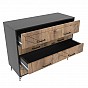 Komoda COMFORT, 80 x 100 x 40 cm, antracit, dub