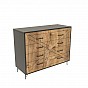 Komoda COMFORT, 80 x 100 x 40 cm, antracit, dub