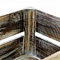 Sada 3 dřevěných bedýnek Divero 42x23cm, stylové úložné boxy