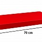 Stilista Nástěnná police Volato, 70 cm, červená
