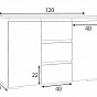 Komoda se zásuvkami, 120 cm, dub sonomo