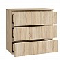 Komoda se třemi zásuvkami 80 cm, dub sonoma