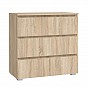 Komoda se třemi zásuvkami 80 cm, dub sonoma