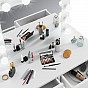 Toaletní stolek se zrcadlem BeautyFrame 12 LED, bílý
