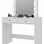 Toaletní stolek se zrcadlem BeautyFrame 12 LED, bílý
