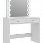 Toaletní stolek se zrcadlem BeautyFrame 12 LED, bílý