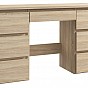 Psací stůl se zásuvkami, 120 × 43 × 75 cm, dub sonoma