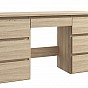 Psací stůl se zásuvkami, 120 × 43 × 75 cm, dub sonoma