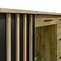 Počítačový stůl 120 cm, dub / černá