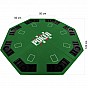 GamesPlanet® Skládací pokerová podložka, zelená