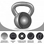 Gorilla Sports Sada kettlebell činek, litina, 12 a 16 kg