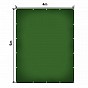 JAGO Plachta 650 g/m², hliníková oka, zelená, 4 x 5 m