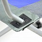 Skládací kempingová rybářská židle Divero Deluxe - modro/šedá