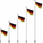 FLAGMASTER Vlajkový stožár s vlajkou, Maďarsko, 650 cm