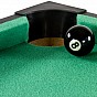 GamesPlanet® Mini kulečník pool, 92 x 52 x 19 cm, hnědá