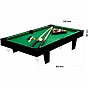 GamesPlanet® Mini kulečník pool, 92 x 52 x 19 cm, hnědá