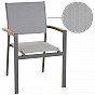 Zahradní stohovatelná židle, antracit, 86,5 x 57 x 57,5 ​​cm
