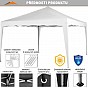 INSTENT BASIC Zahradní párty stan, 3 x 3 m, bílý