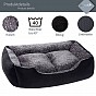 Petstuff Pelíšek pro psa, velikost S, 50 x 40 x 17 cm, černý