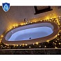 VOLTRONIC Světelný řetěz 10 m, 100 LED, teple bílý