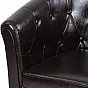 Miadomodo Křeslo Chesterfield, 58 x 71 x 70 cm, hnědé