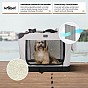 Leopet Přepravní box pro psy L, 70 x 52 x 52 cm, šedý
